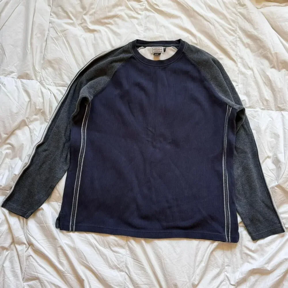 arizona Vintage 90s striped sweater color block MD cotton skater grunge‎ alt